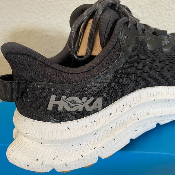 NEW IN BOX Hoka Mens Kawana 2 Running Shoes Sneakers 7 D Black Trainers - Picture 6 of 11